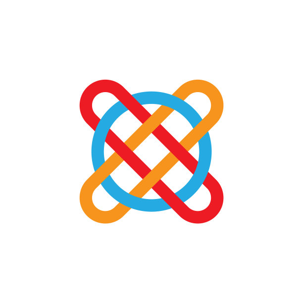 字母XO链接线条艺术logo图片下载