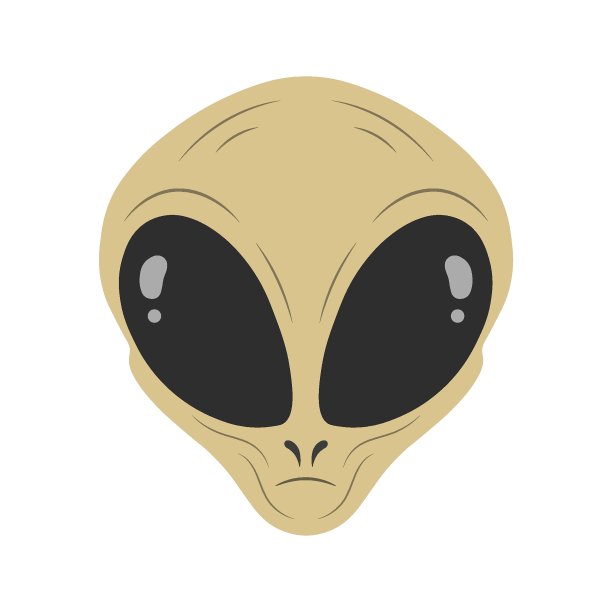 外星人头像。外星人的人形脸。太空入侵者。图片下载