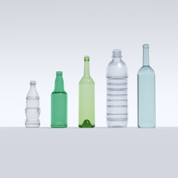 多空瓶子的图像没有标签，孤立的白色。图片下载