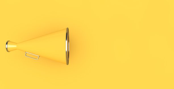 黄色的扩音器图片下载