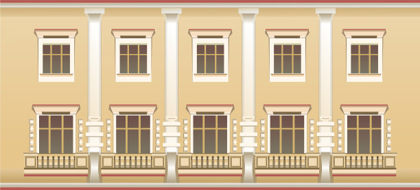 外墙窗花图案图片下载