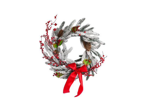 美丽的圣诞花环图片下载