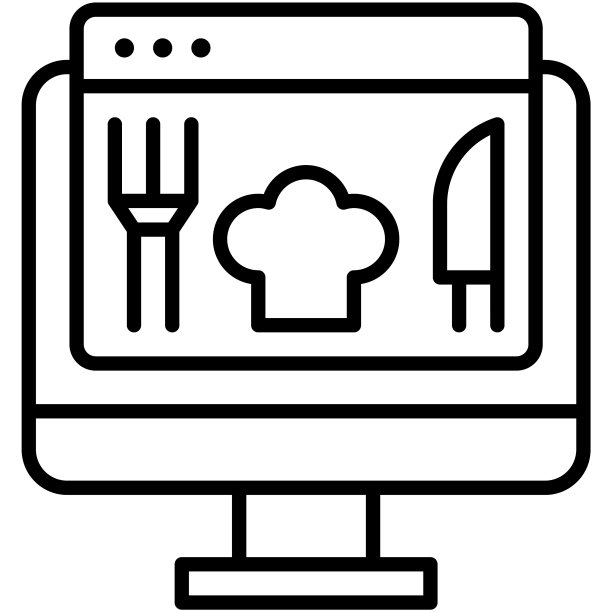 远程办公在线订餐图标图片下载