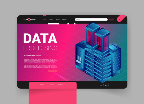 概念大数据处理能源站图片下载