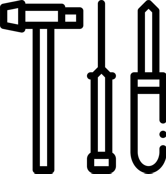 手表修理固定仪器图标轮廓图片下载