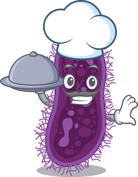 鼠李糖乳杆菌细菌厨师卡通图片下载