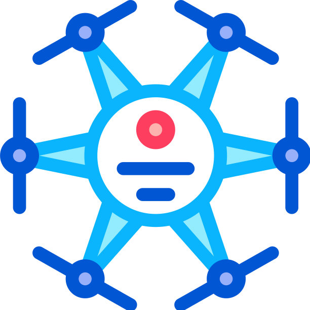 无人机电子空气玩具图标轮廓图片下载