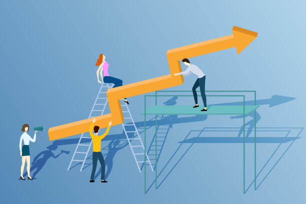 办公室职员挂一个图表图片下载