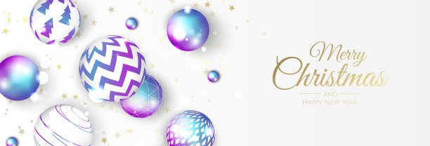 圣诞节的旗帜。从上面看的圣诞背景物体。圣诞快乐，新年快乐图片下载