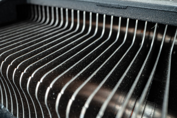 格子电脑冷却系统微距照片图片下载