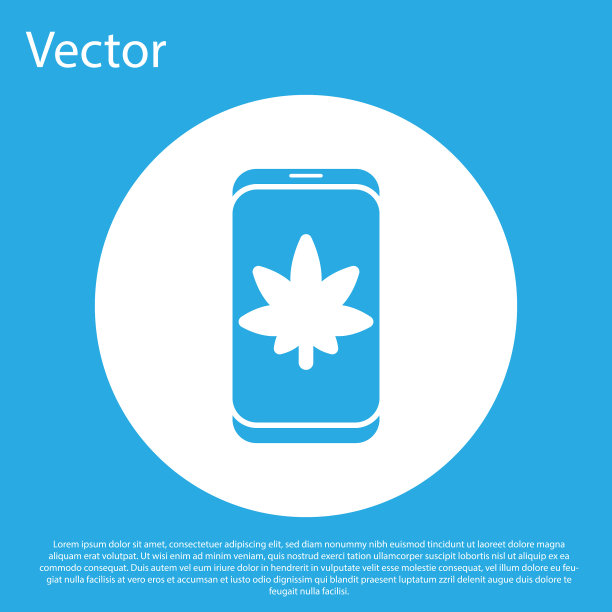 蓝色手机和医用大麻还是图片下载