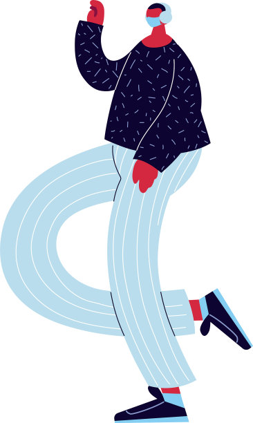 戴面具的人戴着东西走路图片下载