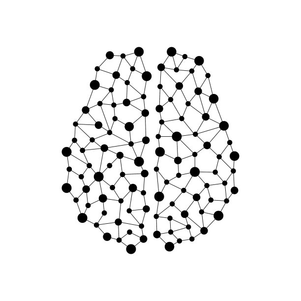 人类大脑以节点和连接作为一种符号图片下载