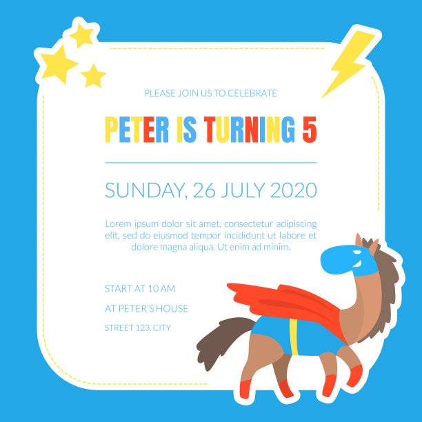 加入我们的超级英雄派对邀请卡图片下载