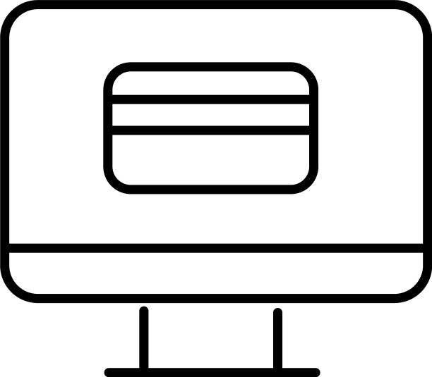 带桌面支付的在线信用卡图片下载
