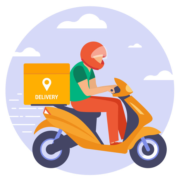 网上派递服务理念图片下载