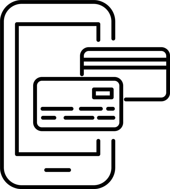 信用卡和智能手机在线支付图片下载