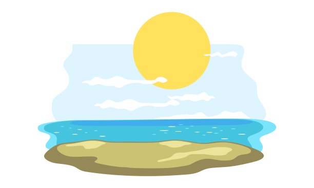 卡通荒岛观图片下载