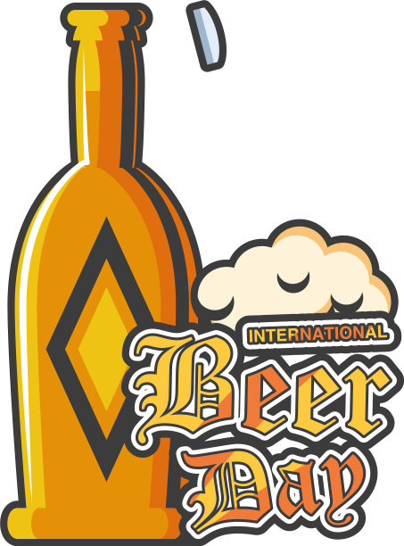 国际啤酒日以黄色酒瓶详细介绍图片下载