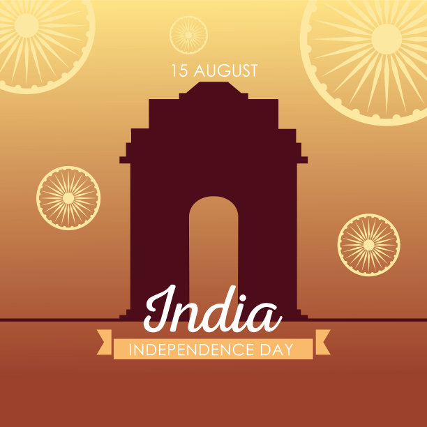 门印度独立日设计图片下载