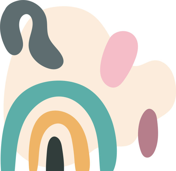 当代艺术作品扁平化风格的图标图片下载