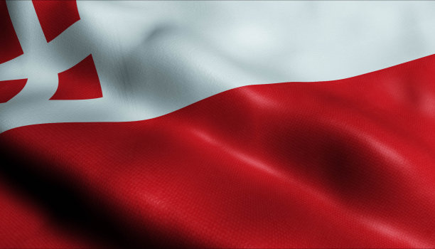 3D挥舞荷兰乌得勒支省旗特写视图图片下载