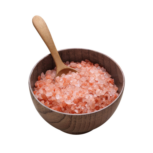 喜马拉雅粉红色盐孤立在白色背景图片下载