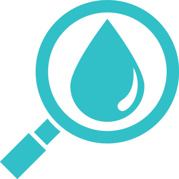 水滴在放大镜下自然液蓝图片下载