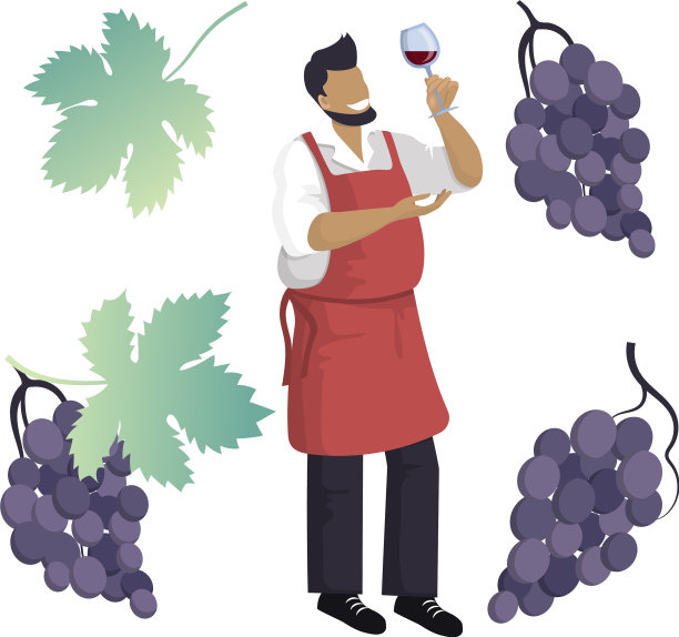 酿酒师正拿着酒杯红酒侍酒师图片下载