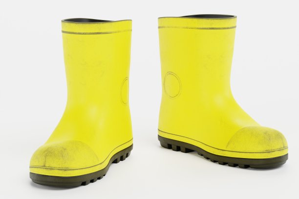 逼真的3D渲染口香糖靴子图片下载