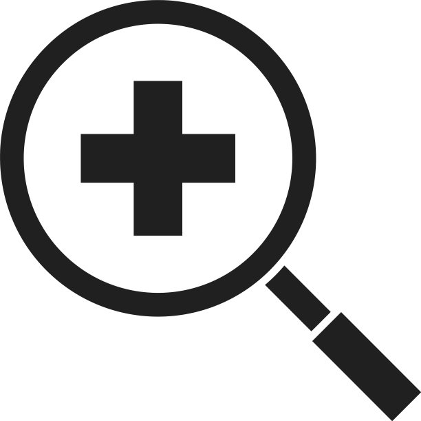 放大镜医疗健康分析图片下载
