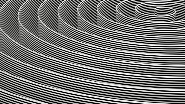 螺旋抽象背景，黑白条纹图片下载