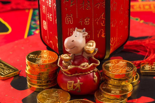 牛年的过年材料图片下载