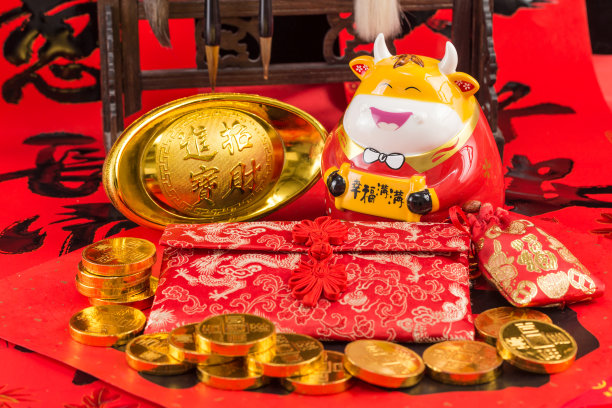 牛年的过年材料图片下载