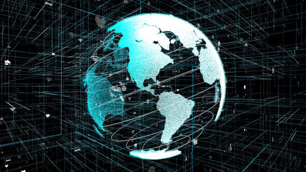 全球联网互联网和物联网物联网概念图片下载