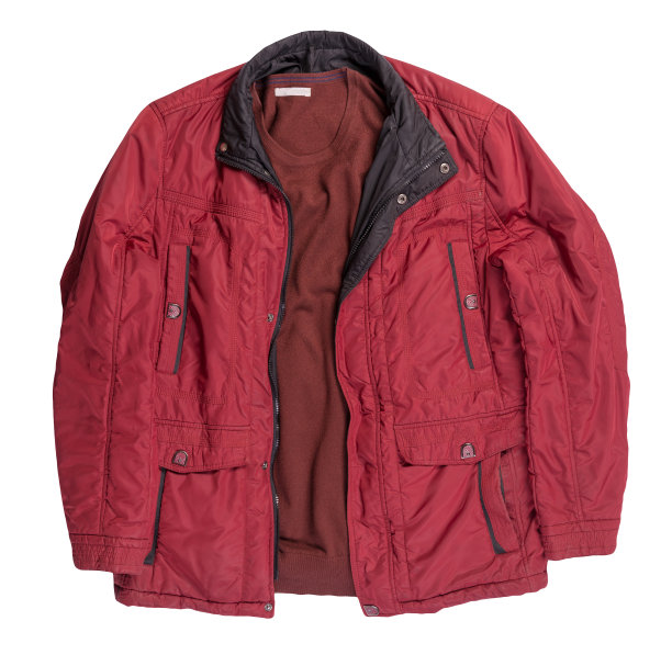 夹克和毛衣孤立在白色背景上图片下载