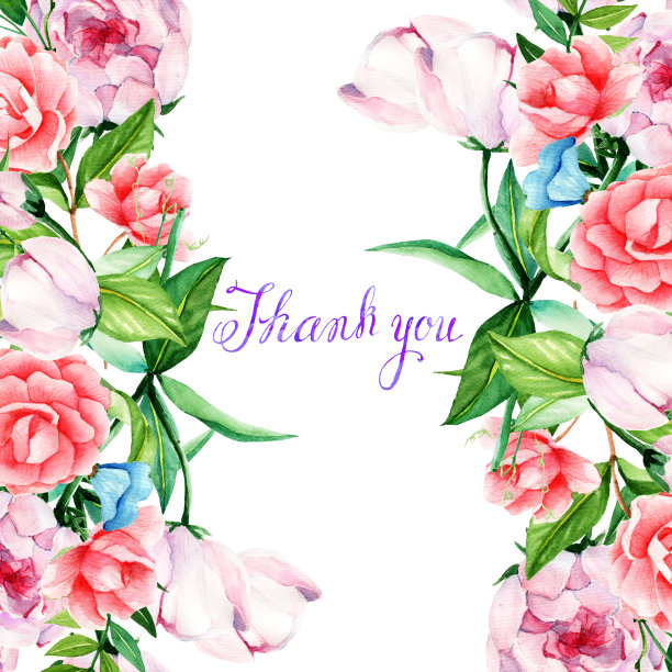 给你的卡片，手工制作，水彩，插花，鲜花，花蕾，牡丹，山茶花，Proteus，香豌豆，相框与左右。图片下载