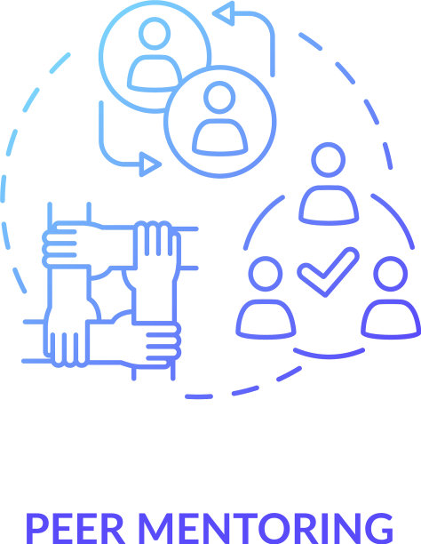 同伴辅导概念图标图片下载