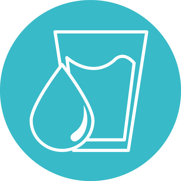 玻璃与水滴自然液体蓝色块图片下载