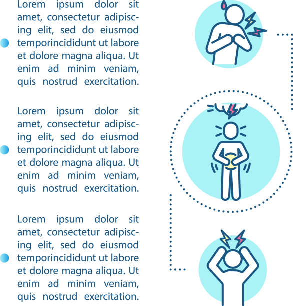健康问题概念图标与文本图片下载