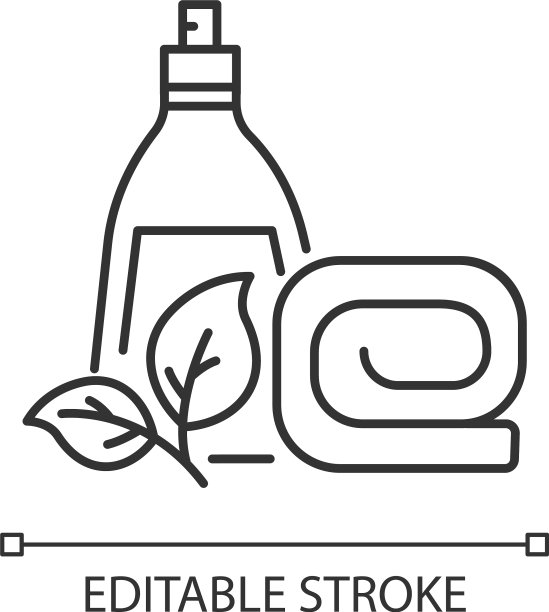 健康美容中心像素完美线性图标图片下载