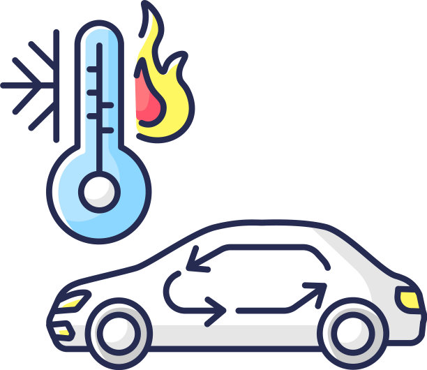 汽车空调RGB颜色图标图片下载