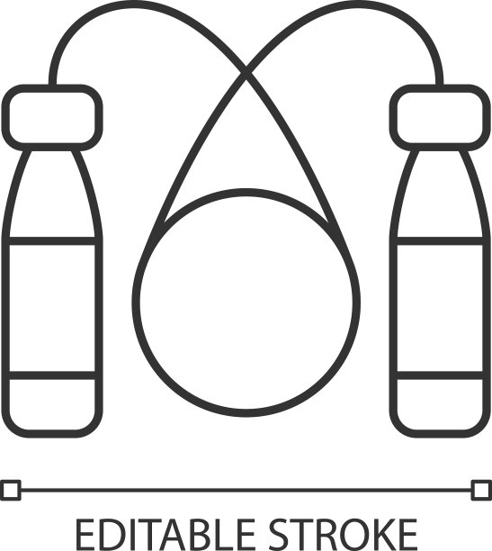 跳绳线性图标图片下载