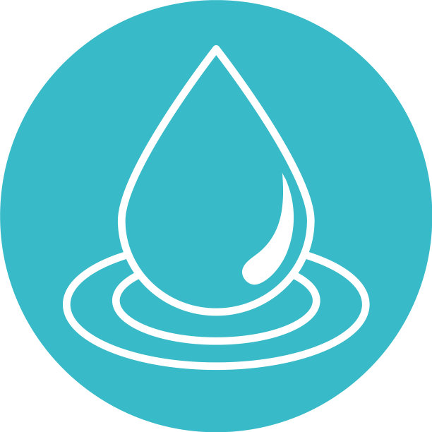 水滴波自然液体蓝色块状风格图片下载