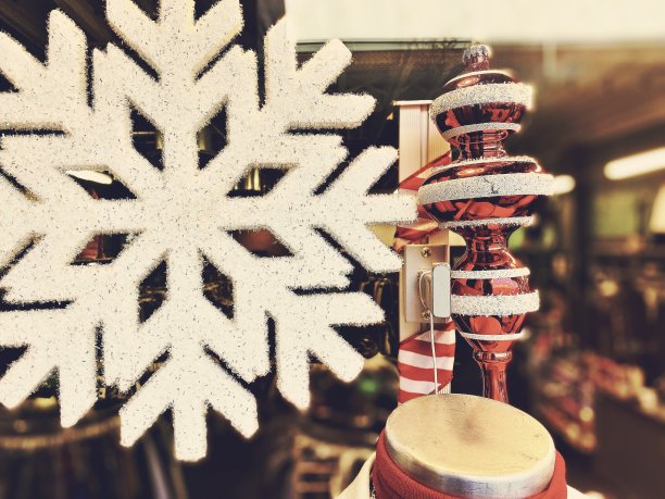 橱窗购物-复古时尚-节日装饰图片下载