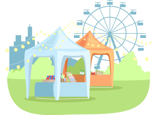 街立公园半平RGB色图片下载