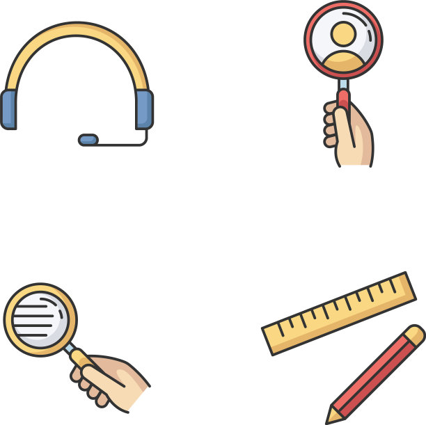 支持服务元素RGB颜色图标设置图片下载