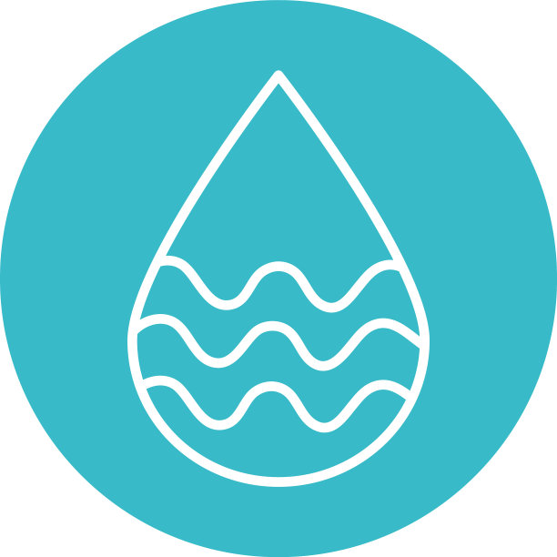 水滴与波涛自然液体蓝色块图片下载