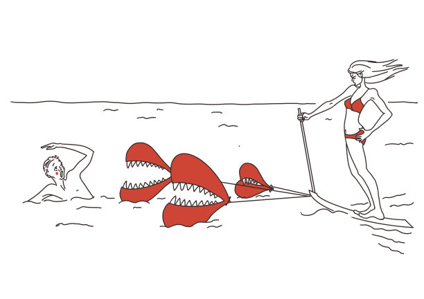 女人不择手段地寻找爱。概念图片下载