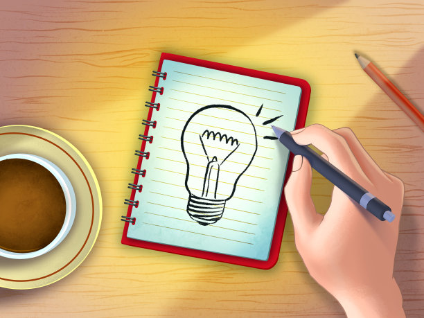 在记事本上寻找想法图片下载